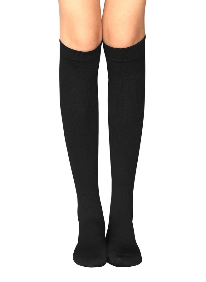 بيستجايبت جوارب ضغط Bestjybt للنساء والرجال، جوارب داعمة للدورة الدموية 15-20 مم زئبق للجري وركوب الدراجات الرياضية (مقاسات أمريكية، ألفا، كبير، كبير جدًا، عادي، عادي، أسود) - Image 5