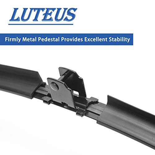 LUTEUS Windshield Wipers, 18" + 18'' Wiper Blades, OEM Quality, LUTEUS Premium All- Seasons for Replacement Windshield Wiper Blades (Set of 2), With Extra 1PC Premium Microfiber Towels - Image 3