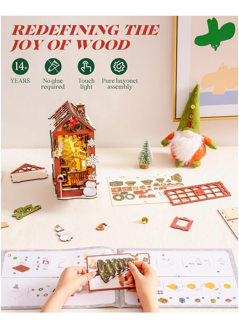 Robotime Rolife Indoor Scene DIY Book Nook TGC07 Premium 3D Puzzle Building Kits for Adults & Teens - Decorative Home Décor, Ramadan & Holiday Gift (Eid and Birthday) for Puzzle Enthusiasts, Stress Relief STEM Project  - Image 2