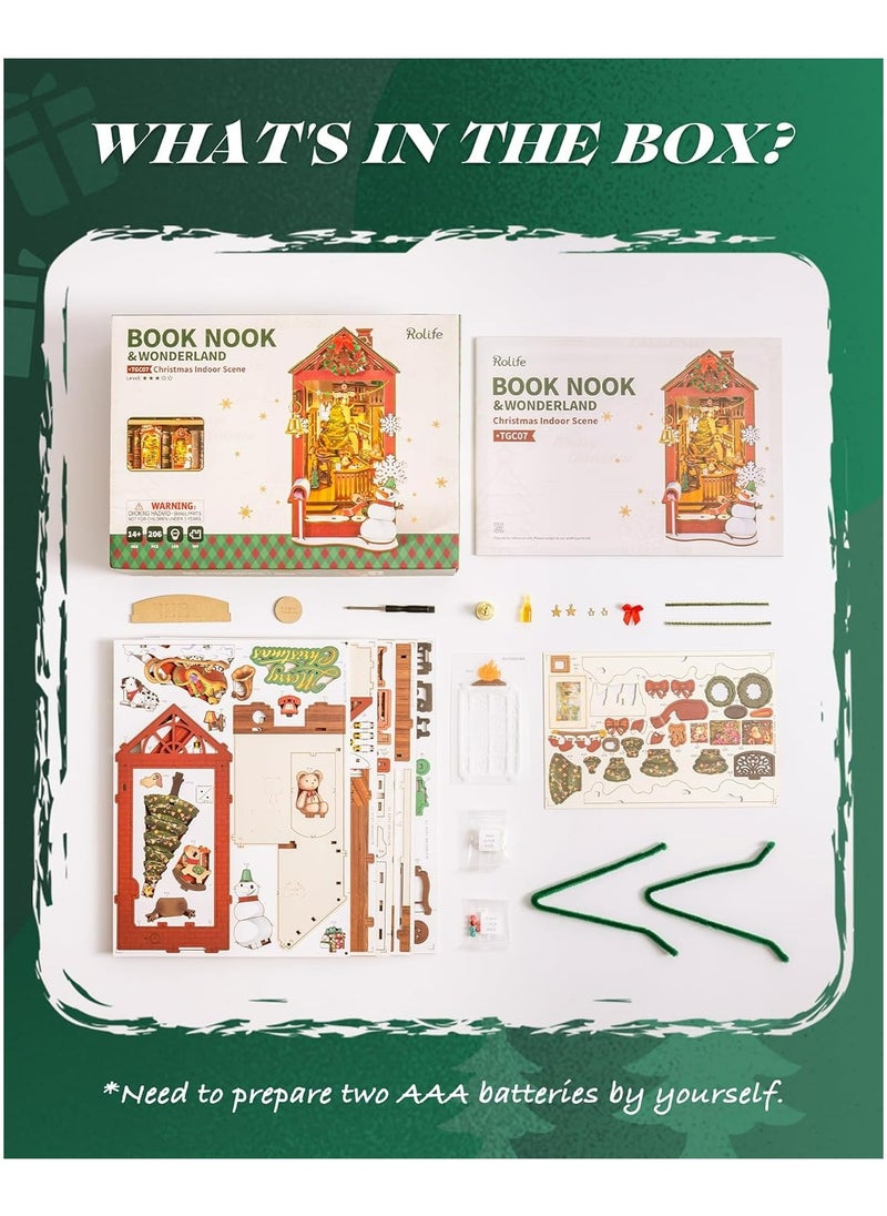 Robotime Rolife Indoor Scene DIY Book Nook TGC07 Premium 3D Puzzle Building Kits for Adults & Teens - Decorative Home Décor, Ramadan & Holiday Gift (Eid and Birthday) for Puzzle Enthusiasts, Stress Relief STEM Project  - Image 3