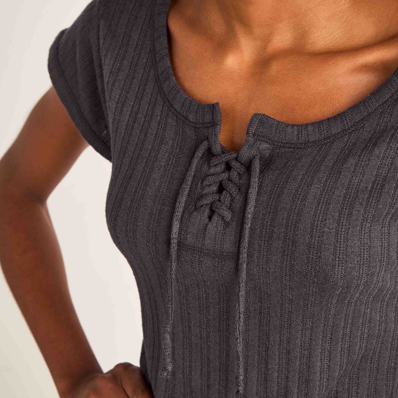 Splash FAV Nighty Viscose Blend with Tie-Up Neck - Image 4