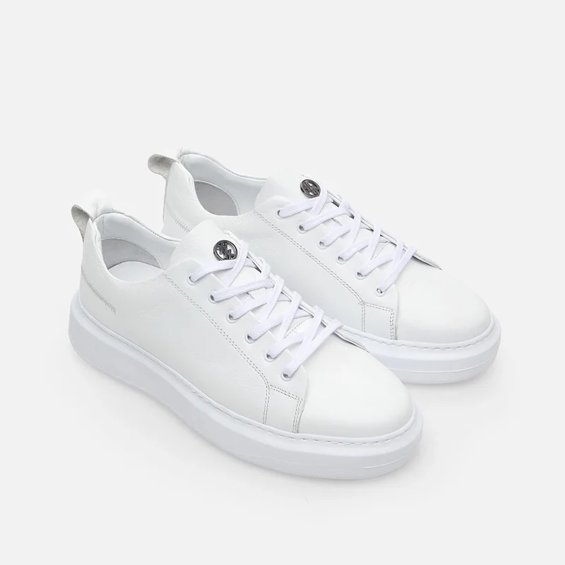 Hotiç 02AYH281320A900 GENUINE Leather White Men's Casual Shoes