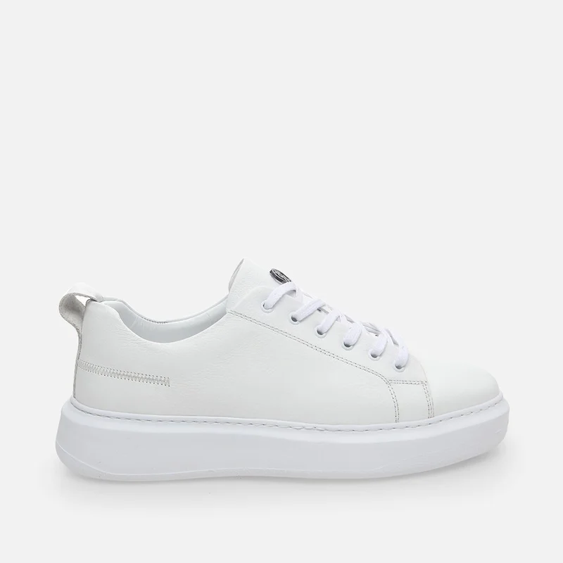 Hotiç 02AYH281320A900 GENUINE Leather White Men's Casual Shoes