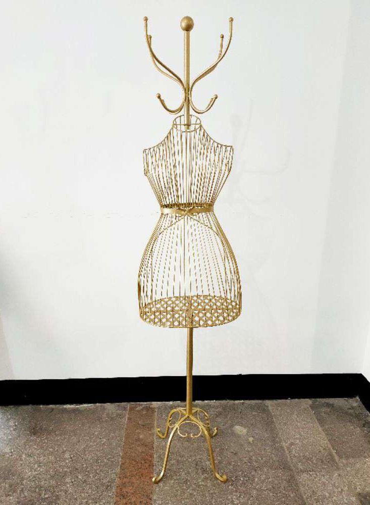 LINGWEI Torso Body Mannequin Cloth Hanger Female Mannequin Dress Form Tailor Dummy Display Bust Metal Wire Frame - Image 2