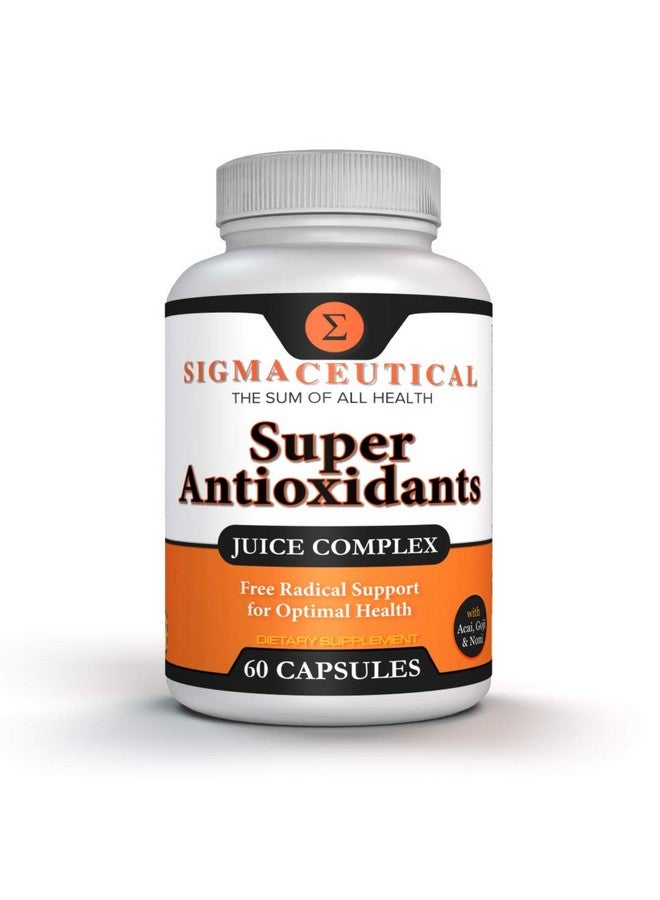 SIGMACEUTICAL مكمل سيغما سوتيكل سوبر مضاد للأكسدة - كبسولات توت غوجي، كبسولات توت أكي، كبسولات مانغوستين، ريسفيراترول، كبسولات رمان ونوني - 60 كبسولة - Image 1