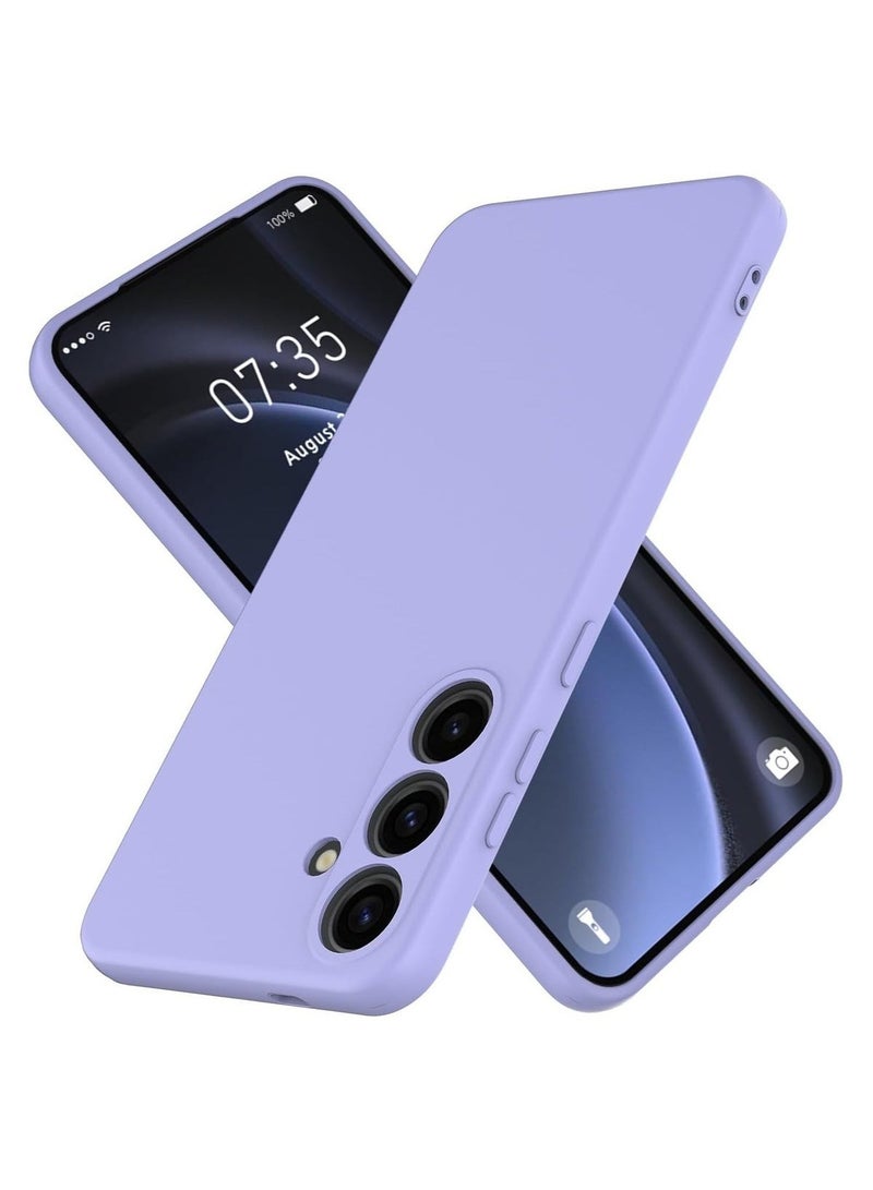 ELTRAZONE ELTRAZONE Slim Liquid Silicone Case for Samsung Galaxy S24 Plus,with Scratch-Resistant Microfiber Lining Shockproof Soft Silicone Protective Case for Samsung S24 Plus (Purple)