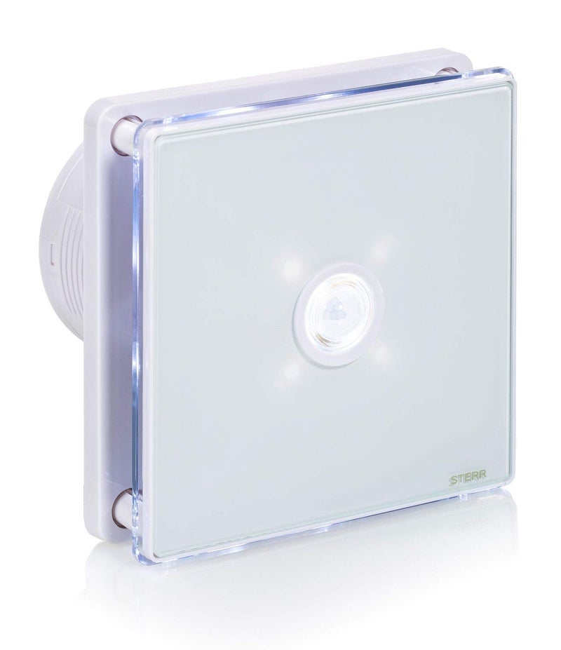 STERR - Bathroom Extractor Fan with LED Backlight and PIR Sensor 100 mm / 4" – BFS100LP - Image 1