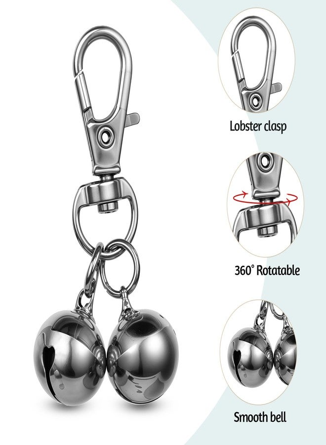 salbsever 2 Pcs Bells for Dog Collars Mini Dog Collar Bell Pet Pendant Accessories Training Collars Charm Dogs Training Bell Collar for Dogs and Cats - Image 3