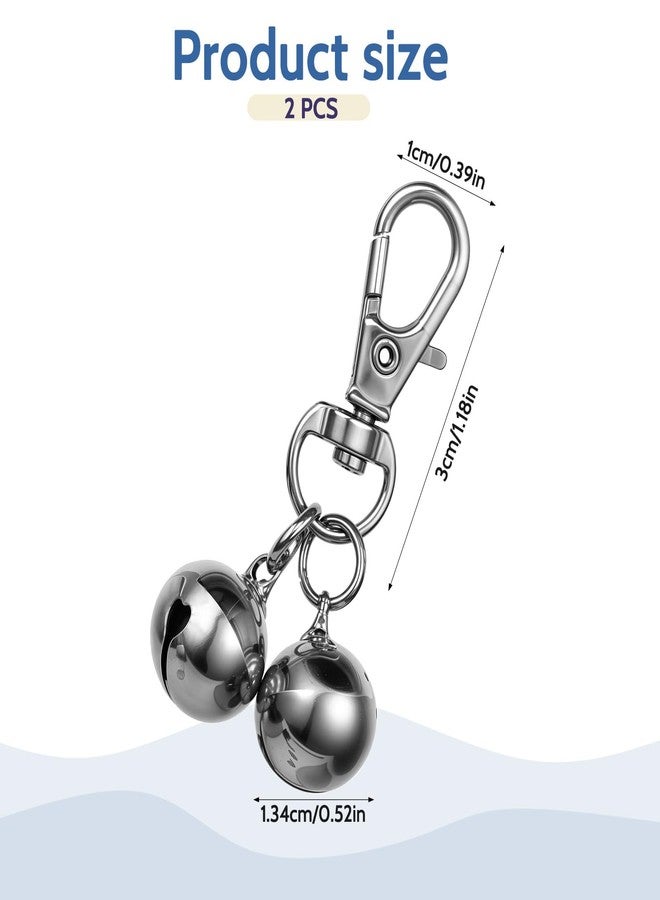 salbsever 2 Pcs Bells for Dog Collars Mini Dog Collar Bell Pet Pendant Accessories Training Collars Charm Dogs Training Bell Collar for Dogs and Cats - Image 2