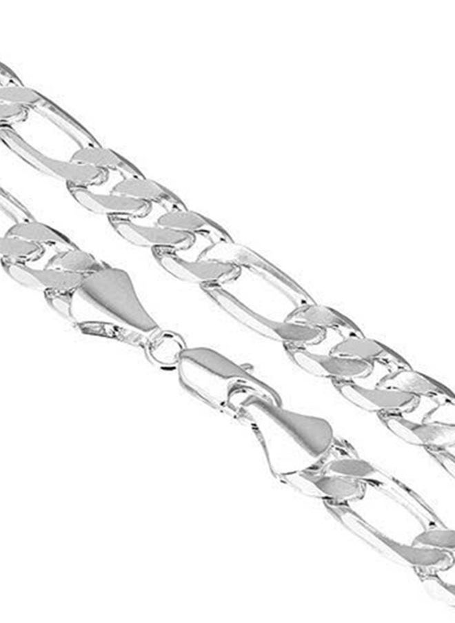 Generic JEWELRY 7mm Figaro Chain Necklace Italian Imported Fine Gold Plated Link Chain  - Image 5