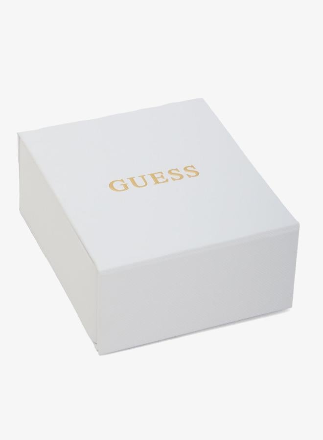 GUESS Essenza Pave Hoop Earrings - Image 5