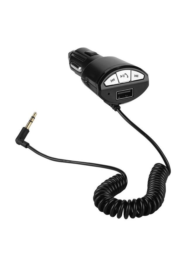 Thoraya Bluetooth3.0 A2DP Car Music Hands-free 3.5mm AUX Receiver Stereo Audio Adapter USB 5V/2.1A  - Image 4