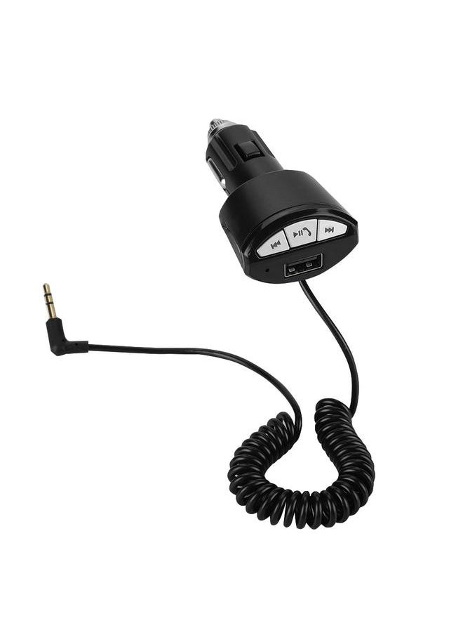 Thoraya Bluetooth3.0 A2DP Car Music Hands-free 3.5mm AUX Receiver Stereo Audio Adapter USB 5V/2.1A  - Image 2
