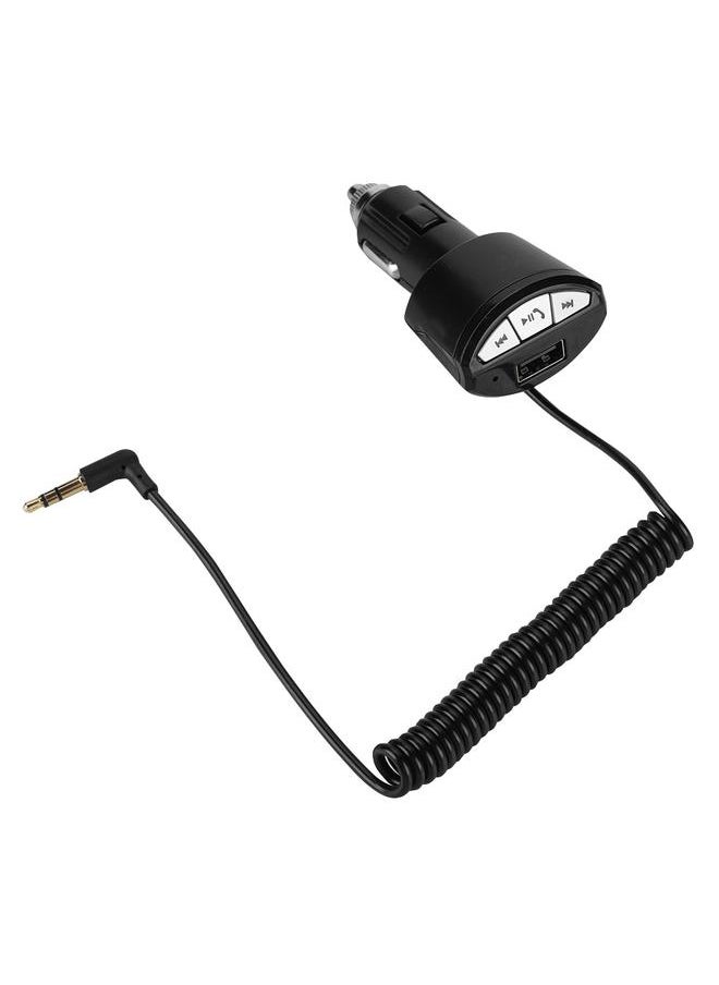 Thoraya Bluetooth3.0 A2DP Car Music Hands-free 3.5mm AUX Receiver Stereo Audio Adapter USB 5V/2.1A  - Image 1