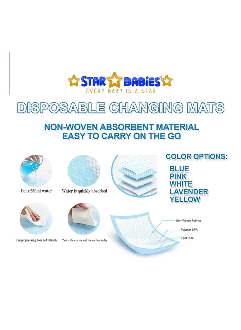 A TO Z A to Z - Disposable Changing Mat size (45cm x 60cm) Large- Premium Quality for Baby Soft Ultra Absorbent Waterproof - Pack of 230-White  - Image 3