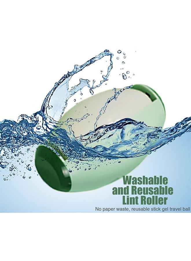 Washable Reusable Gel Sticky Roller Balls 1 Piece Set, Mini Travel Size Clothes Sticky Roller Balls, Sticky Pet Removal Tool (Green)  - Image 5