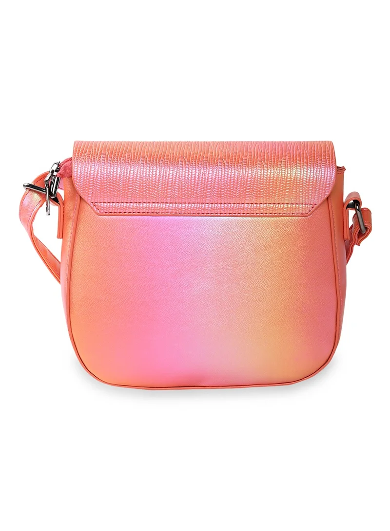 CAPRESE Caprese Theia Iridescent Pink Faux Leather Small Sling Bag