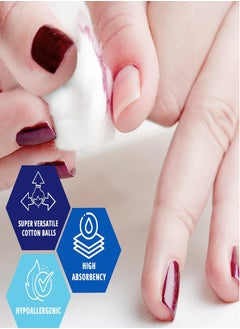 Dada DADA Beauty Cotton Balls, 100% Pure Cotton, Soft and Absorbent, 100 Count, Pack of 2  - Image 5