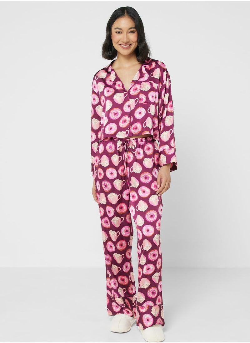 hunkemoller - High Waist Printed Pyjama - Image 1