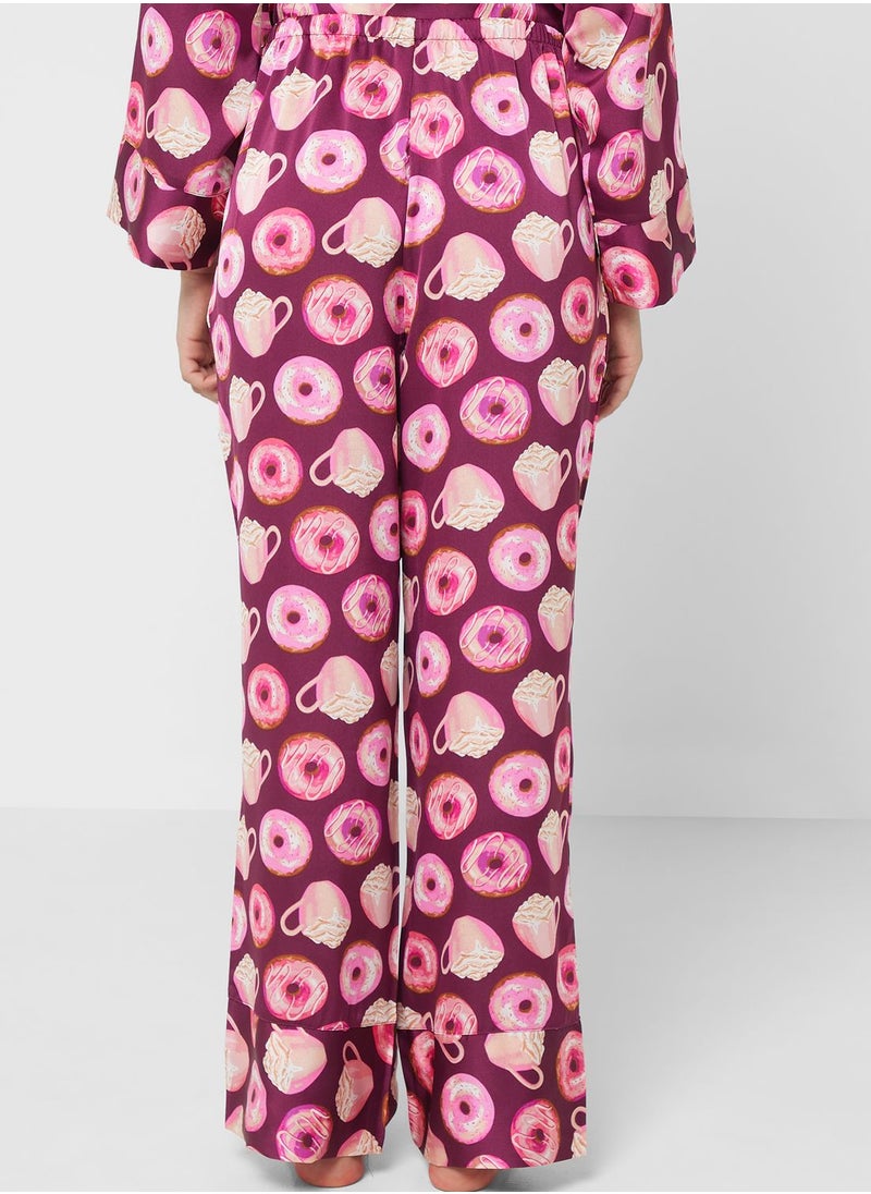 hunkemoller - High Waist Printed Pyjama - Image 1