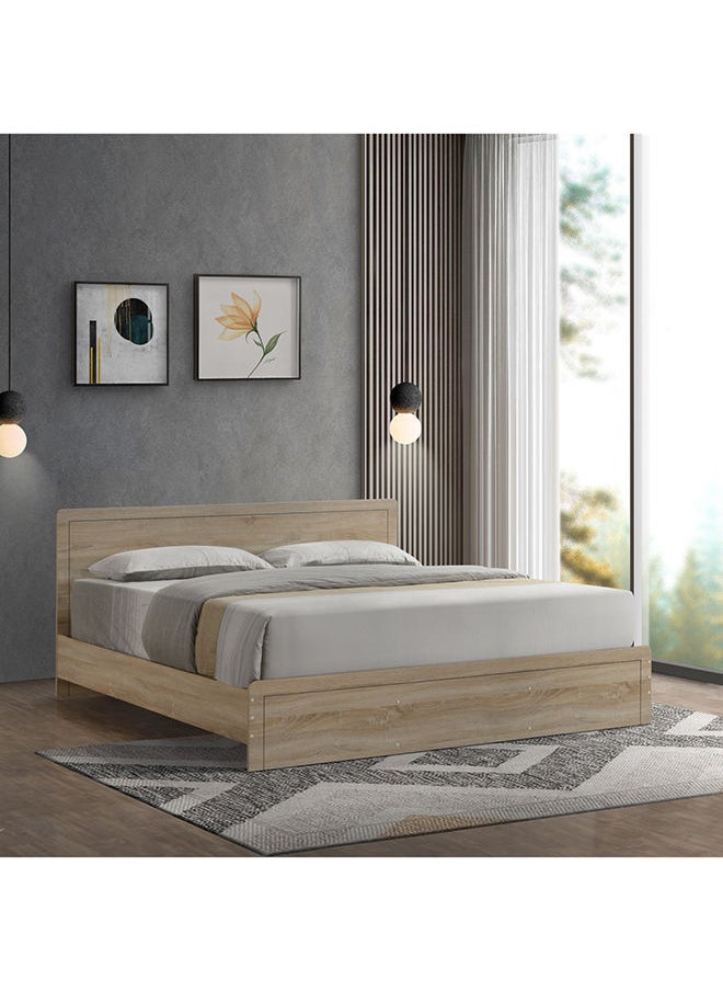 Home Box Oasis King Bed 204x87.6x184.8 cm, Mattress Size - 180x200cm 