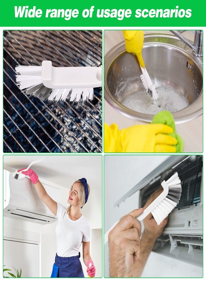 Yinkin 24 Pcs Kitchen Scrub Brush Bulk Sink Bathroom Edge Corner Cleaning Brush Right Angle Mini for Grout Household Dishwasher Tile Lines Window Track Deep Cleaning with Stiff Bristles - Image 4