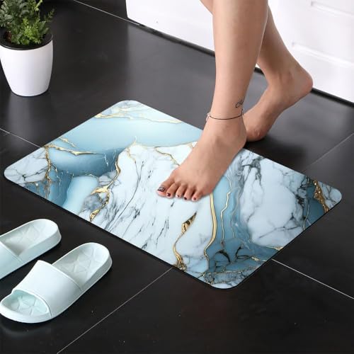 SKVM Water Absorbent mat for Bathroom Kitchen Floor Door Entrance Anti Slip Floor Foot Anti Skid Bathroom Shower mat (Design 11) - Image 4