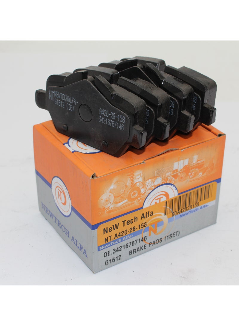 NEWTECH ALFA NEWTECH ALFA BRAKE PAD SET REAR BMW E81,E87,E90,E92/4CYL - Image 1