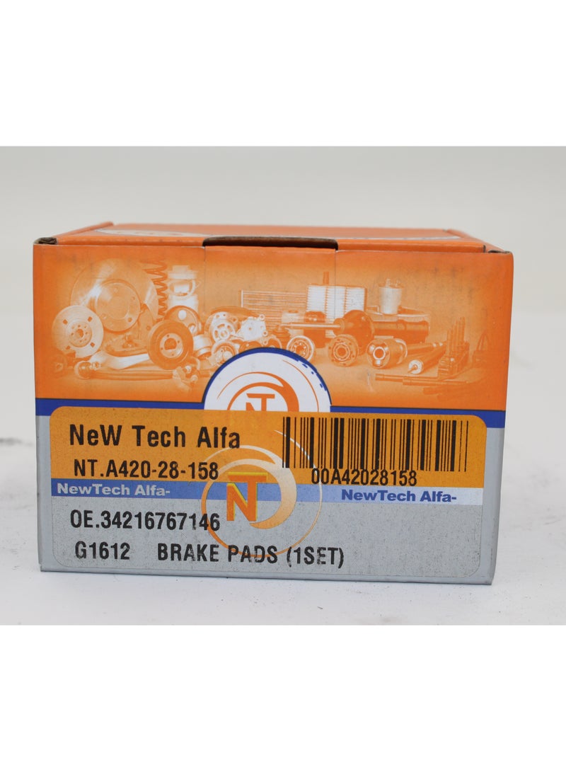 NEWTECH ALFA NEWTECH ALFA BRAKE PAD SET REAR BMW E81,E87,E90,E92/4CYL - Image 3