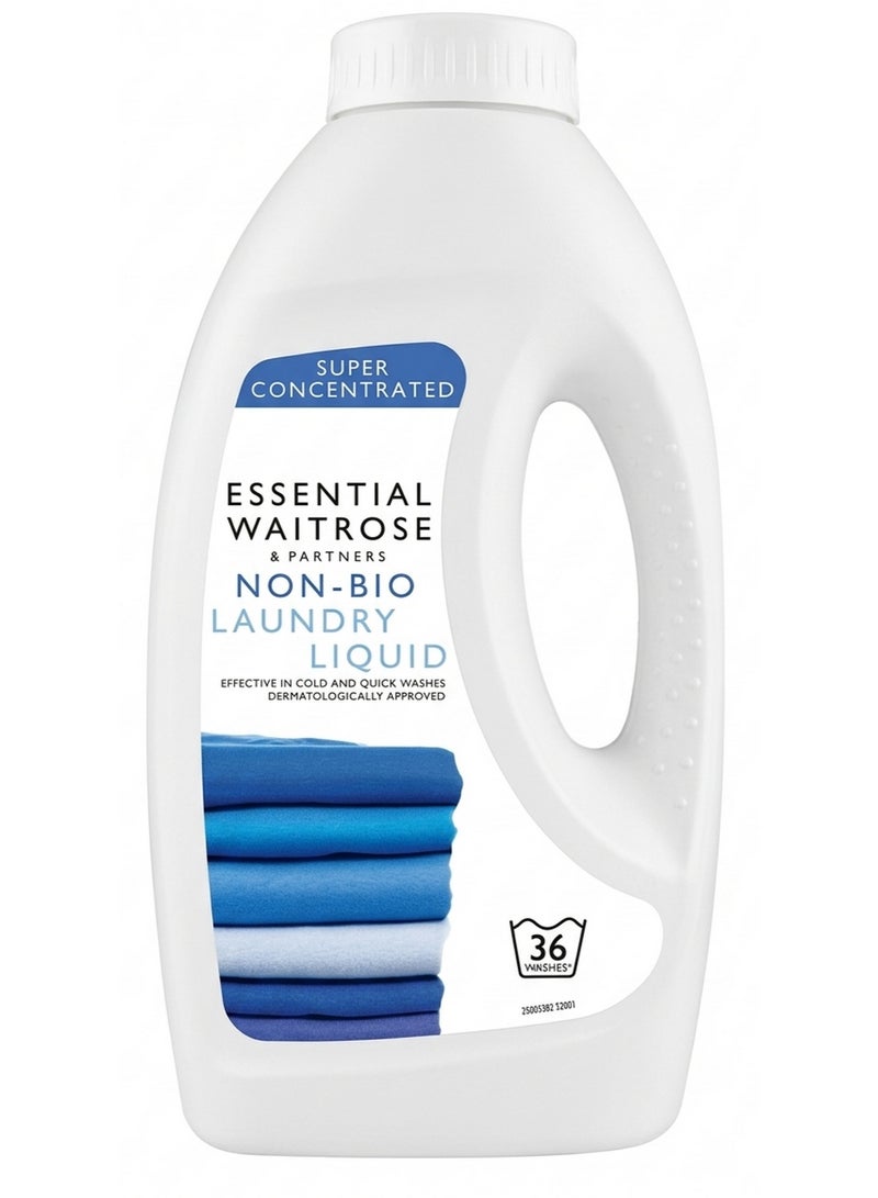 ESSENTIAL WAITROSE & PARTNERS Non Bio Laundry Liquid 36 Washes 900 ML - Image 1