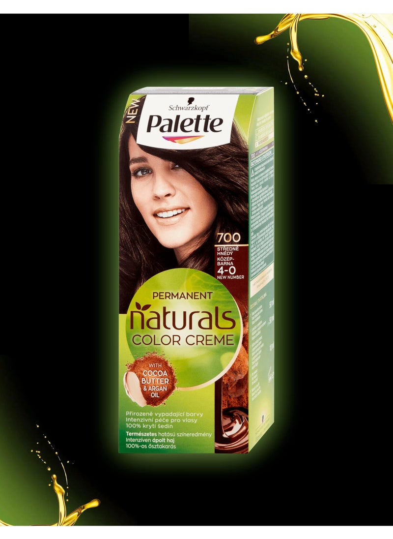 Palette Naturals Color Creme 4_0 Medium Brown - 110ML