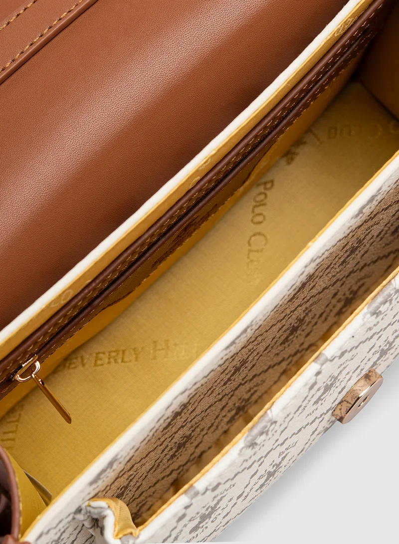 BEVERLY HILLS POLO CLUB Logo Printed Crossbody Bag