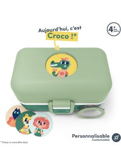 monbento monbento - Kids Lunch Box MB Tresor Green Forest - Cute Bento Box with 3 Compartments - Ideal for Lunches or Snacks at School/Park - BPA Free - Food Grade Safe - Green  - Image 3