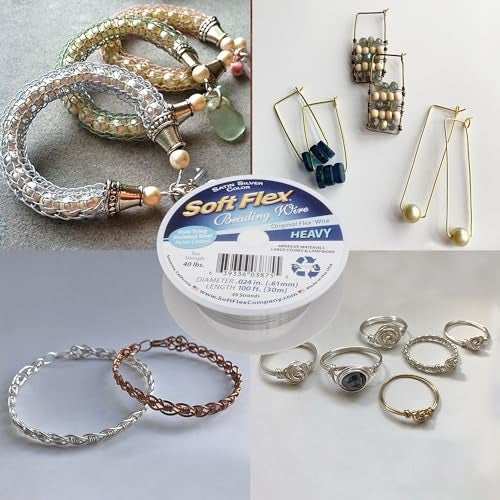 Soft Flex 49 Strand Beading Wire - Heavy 0.24 Diameter - 100 Feet Nylon Design Wire - Image 3
