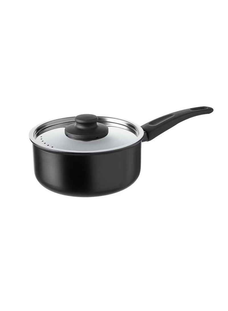 Saucepan with lid, black2 l - Image 1