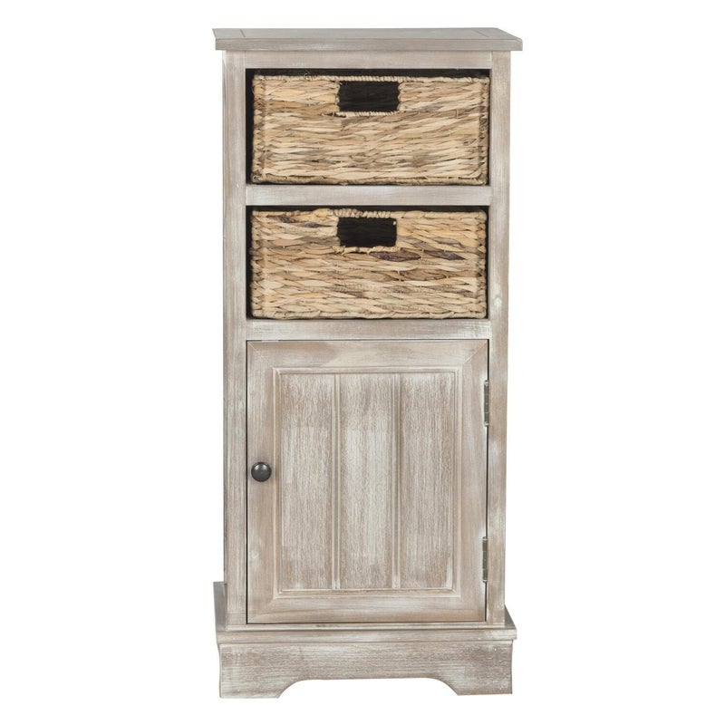 Safavieh SAFAVIEH American Homes Collection Connery Distressed Black Cabinet 