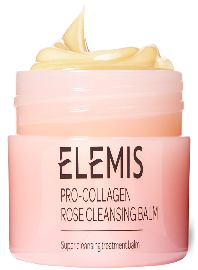 ELEMIS Pro-Collagen Rose Cleansing Balm - 3-in-1 Daily Face Cleanser - Melts Away Waterproof Makeup and Sunscreen - Rose and Elderberry Oil - 100 - Image 1