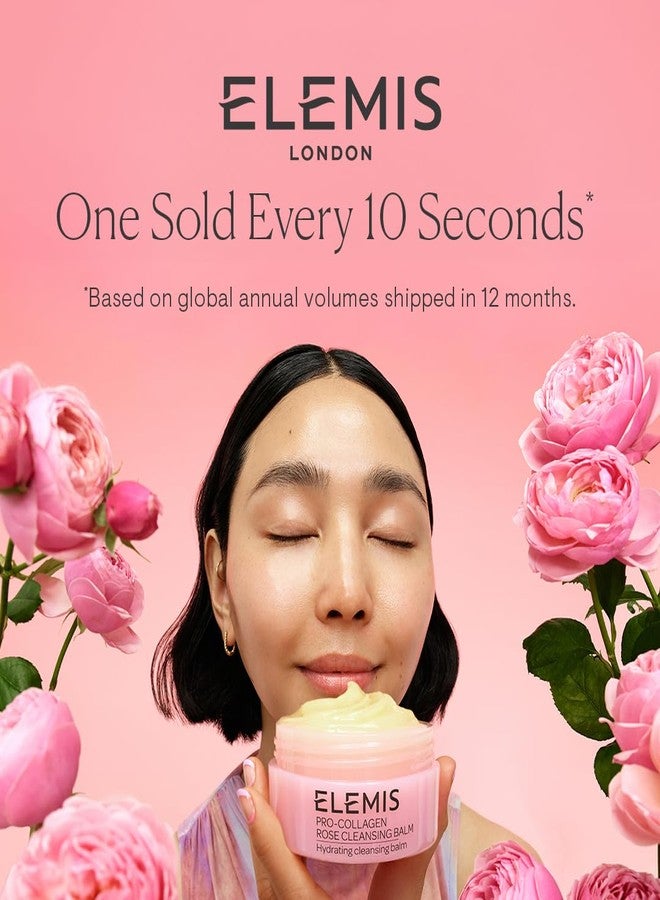 ELEMIS Pro-Collagen Rose Cleansing Balm - 3-in-1 Daily Face Cleanser - Melts Away Waterproof Makeup and Sunscreen - Rose and Elderberry Oil - 100 - Image 2