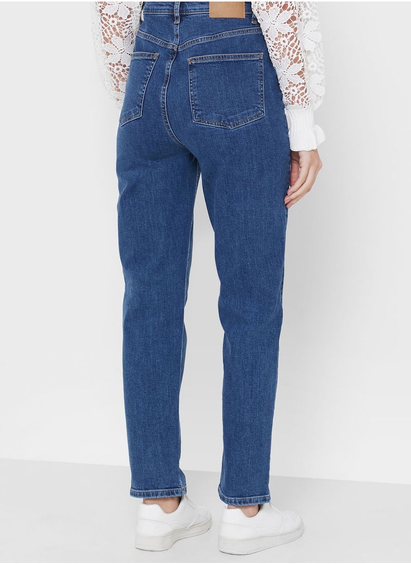 VERO MODA - High Waist Mom Jeans - Image 1