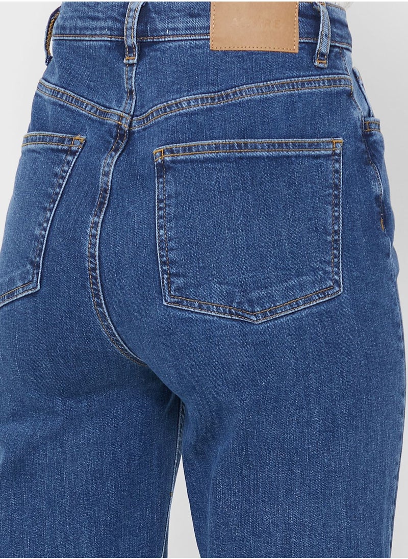 VERO MODA - High Waist Mom Jeans - Image 1