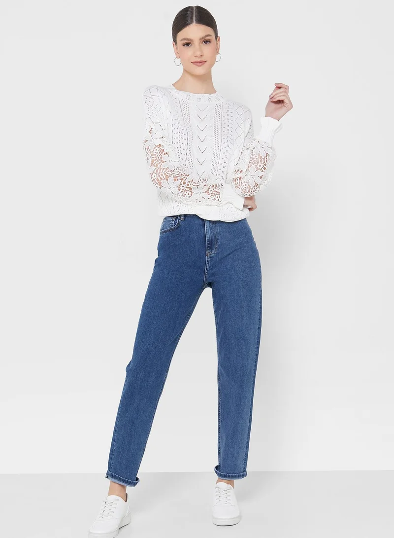 VERO MODA High Waist Mom Jeans