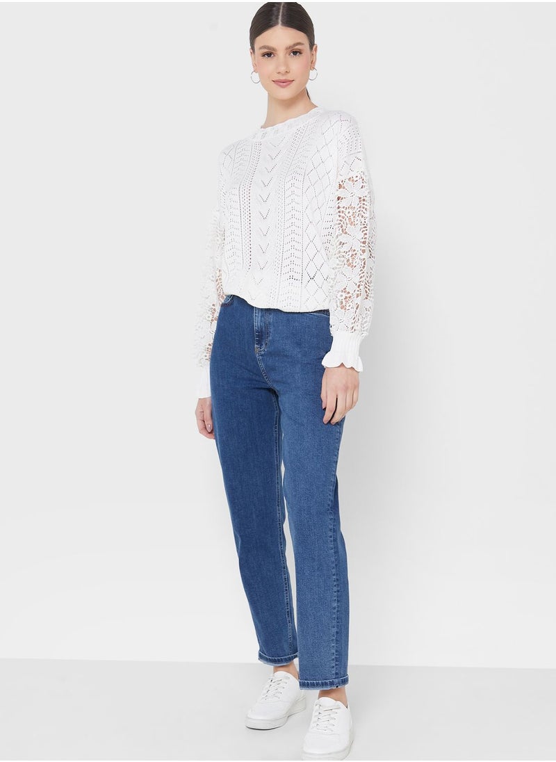VERO MODA - High Waist Mom Jeans - Image 1