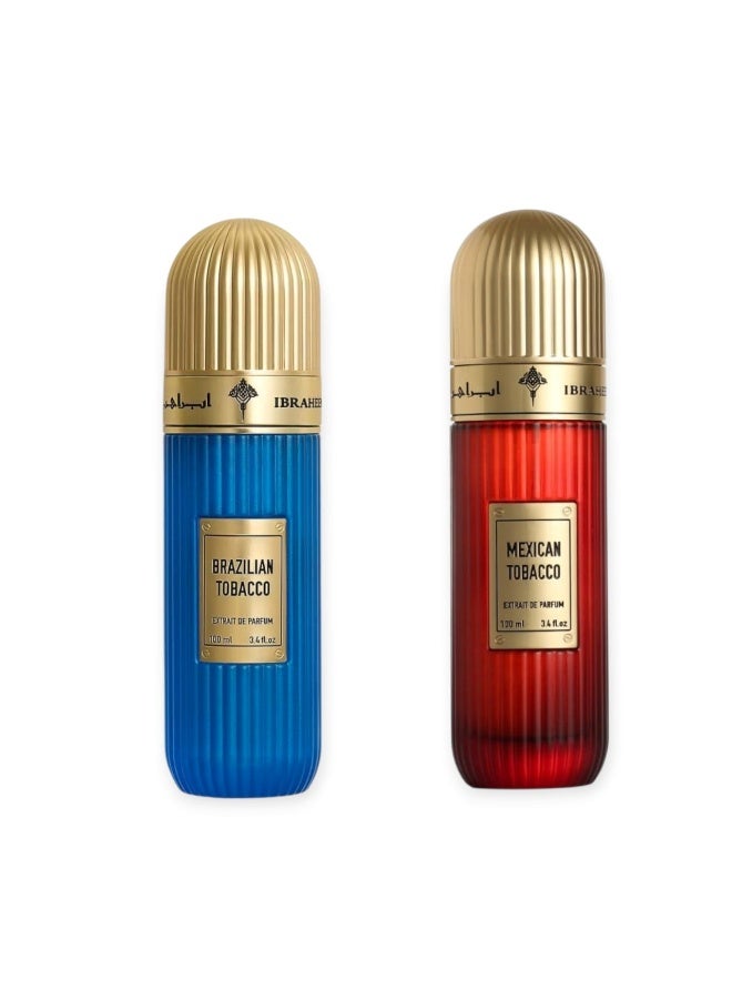 mexican tobacco 200ml IBRAHEEM AL.QURASHI Mexican and Brazilian Tobacco Perfume Package 200ml |  Best Price KSA