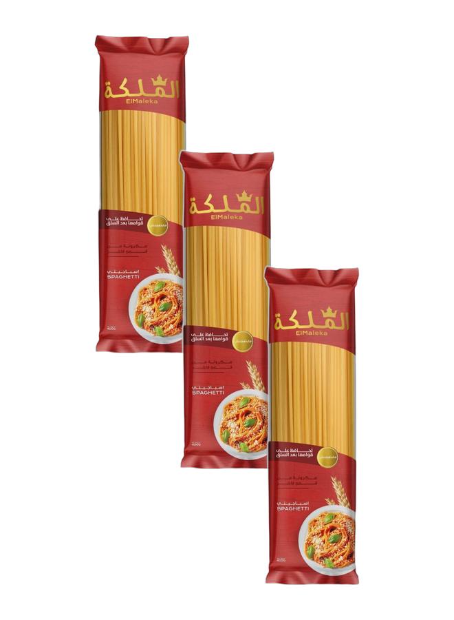 El Maleka Pasta Spaghetti 400grams (Pack of 3) - Image 1