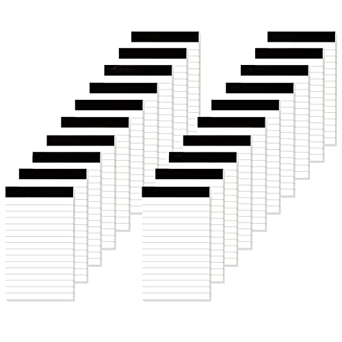 Nichela 20 Pack Small Notepad, 3 x 5 Inch Ultra Quality Note Pads, Server Lined Papers and Desk Notepads for Office Supplies, Writing and Memo pads 30 Sheets Each - Image 1