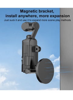 PULUZ PULUZ Magnetic Mount Stand For DJI OSMO Pocket 3, Pocket3 Protective Frame and Adjustable Base Magnet Suction Case Holder on Desktop, Vertical Surface, Quick Fixation  - Image 4