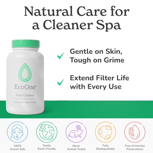 Eco One ecoone Filter Cleaner All-Natural Spa & Hot Tub Filter Cleaner | Foam-Free, Chlorine-Free, & Phosphate-Free Spa Filter Cleaner | Prolongs Filter Life and Leaves No Residue, 8 Oz - Image 4