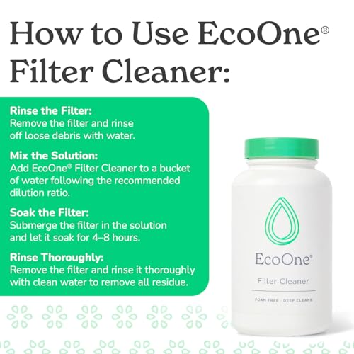 Eco One ecoone Filter Cleaner All-Natural Spa & Hot Tub Filter Cleaner | Foam-Free, Chlorine-Free, & Phosphate-Free Spa Filter Cleaner | Prolongs Filter Life and Leaves No Residue, 8 Oz - Image 3