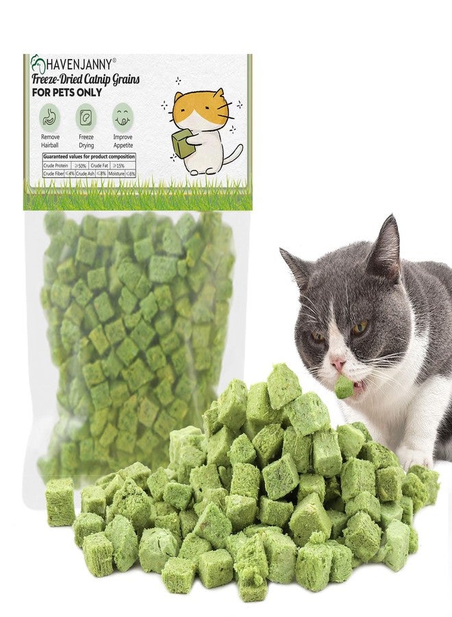 HavenJanny 120g Freezed Drying Cat Grass Treats for Cats, Cat Grass Teething Stick Snacks for Cats Hairball Removal and Teeth Cleaning - Image 1