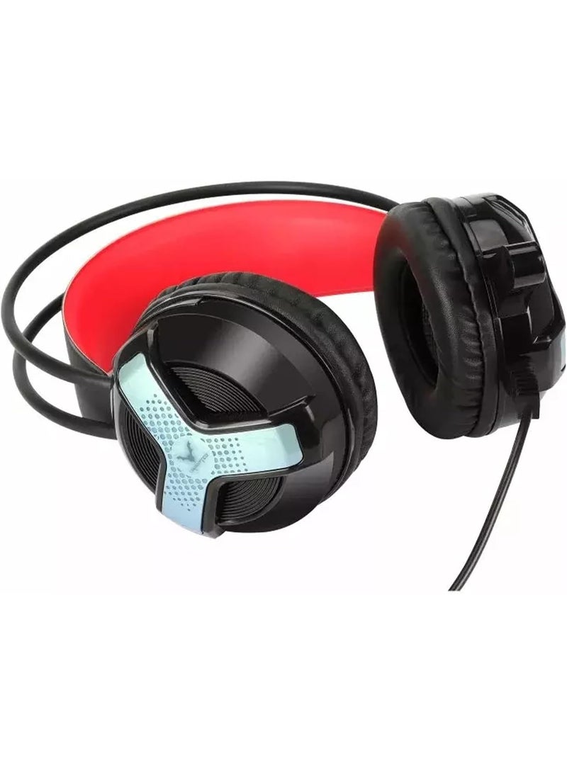 GH31 Gaming Headset – 7.1 Surround Sound Wired Headphones with Microphone, Heavy Bass, Noise Isolation, Telescopic Adjustable Design, LED Light, FPS Compatible PC Gaming Headset for Gamers - Image 4